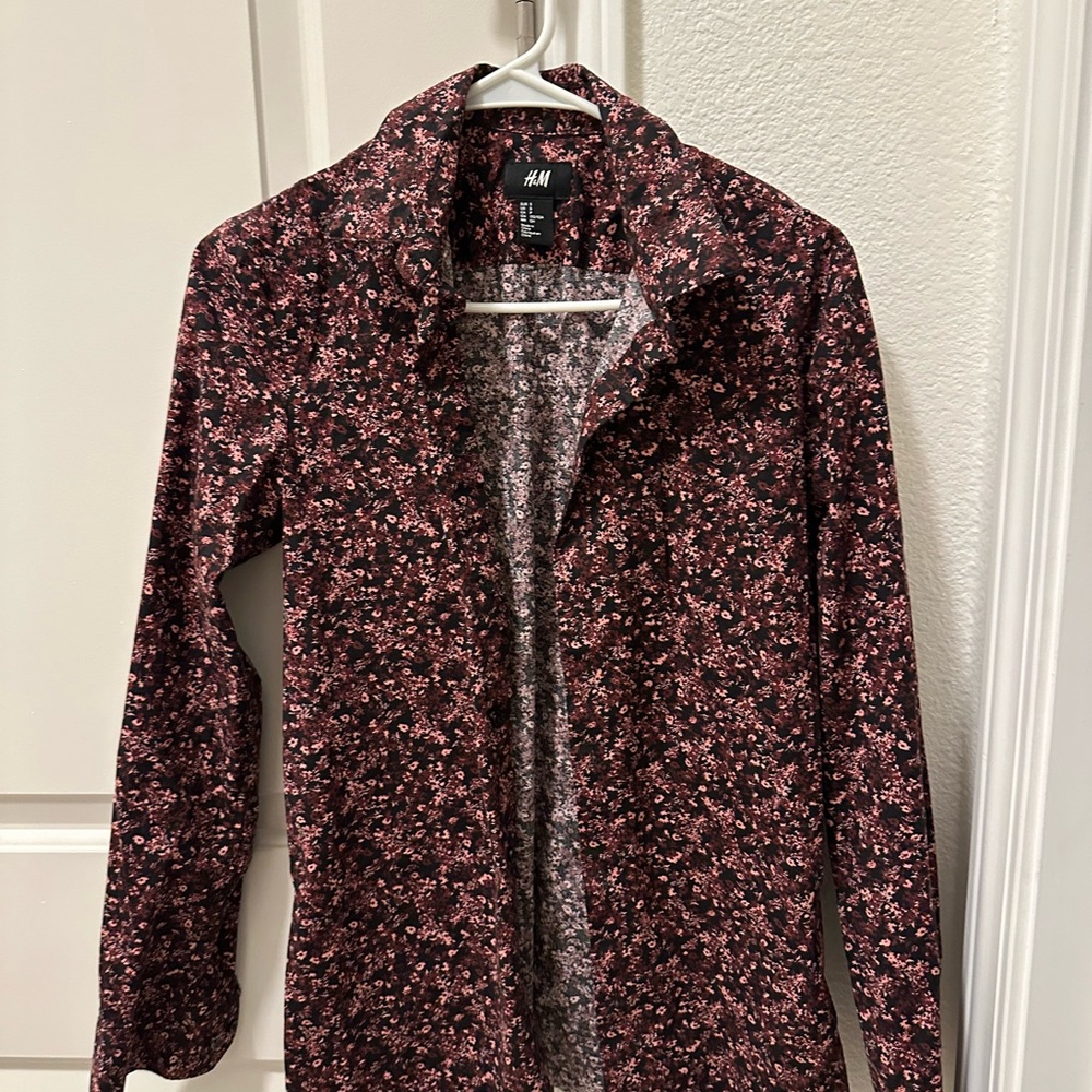 H&M Long Sleeved Floral Shirt